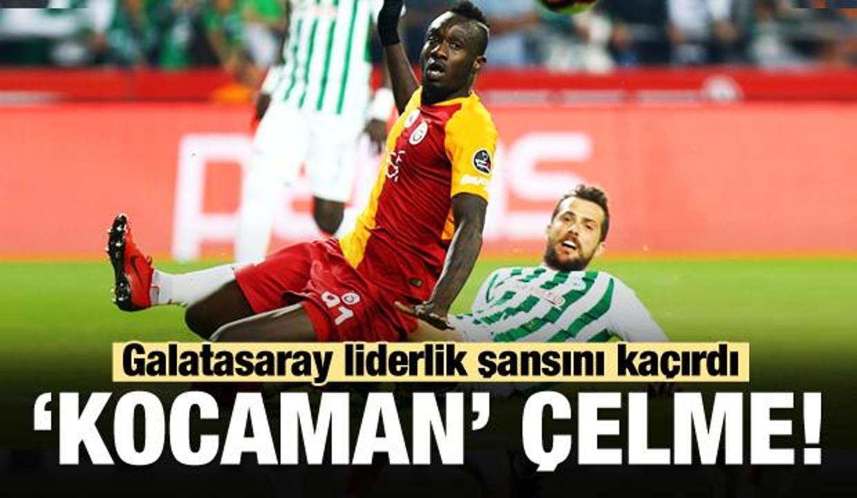 Konyaspor'dan G.Saray'a liderlik çelmesi!