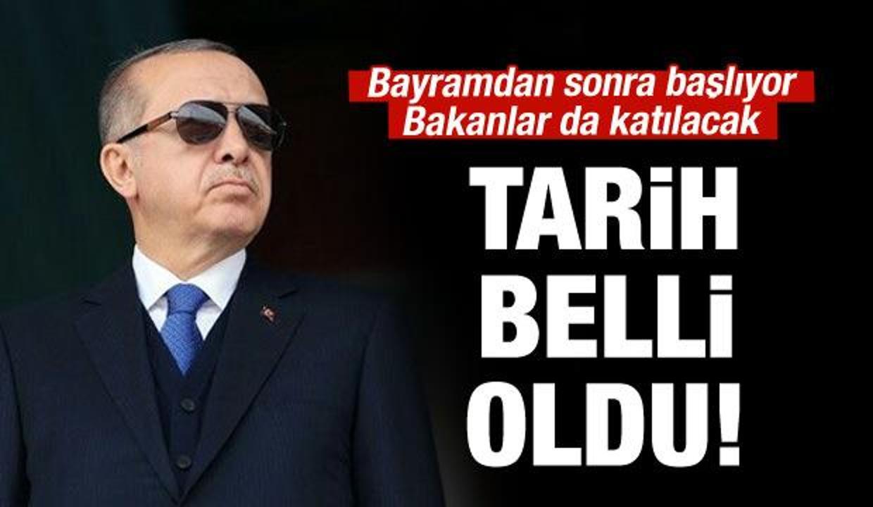 Erdoğan sahaya iniyor!