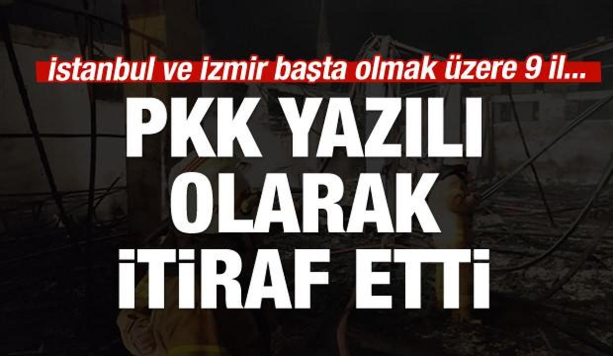 PKK itiraf etti: Biz yaktık!