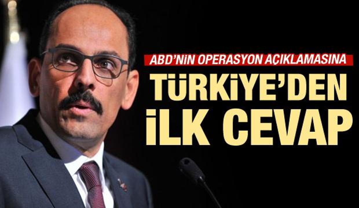 Beyaz Saray'ın Türkiye açıklamasına ilk tepki 