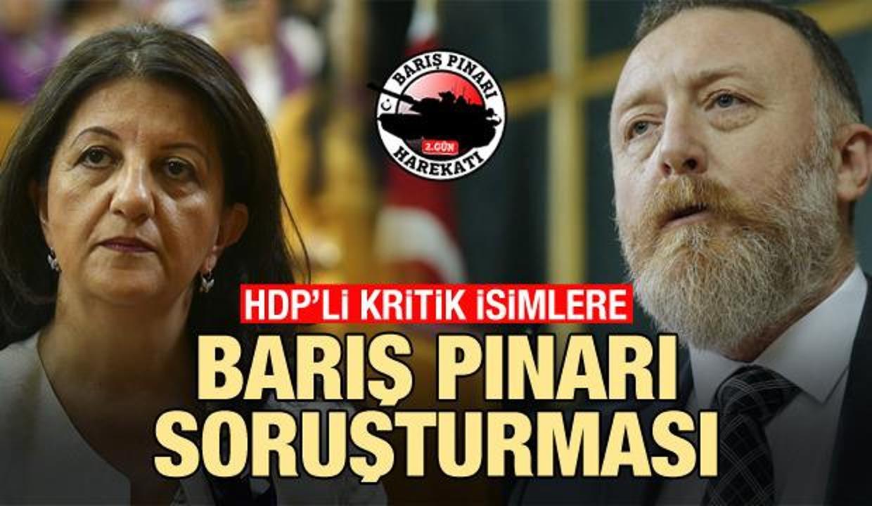 HDP'li 5 vekile Barış Pınarı Harekatı soruşturması