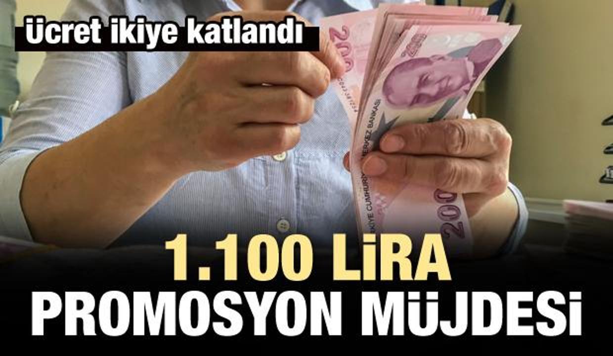 Emekliye 1.100 lira promosyon müjdesi