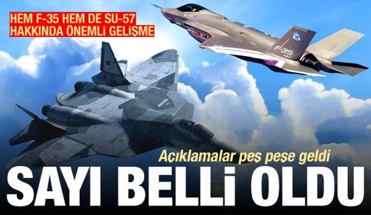 Açıklamaları peş peşe geliyor! F-35 ve Su-57 gündemi sarstı