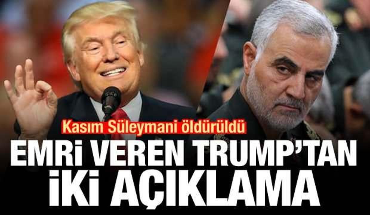 Kasım Süleymani'nin öldürülmesi emrini veren Trump'tan peş peşe açıklamalar