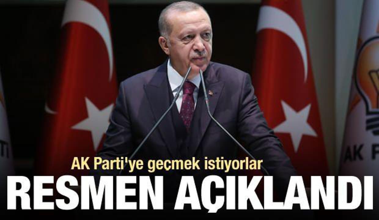 Resmen açıklandı! AK Parti'ye geçmek istiyorlar