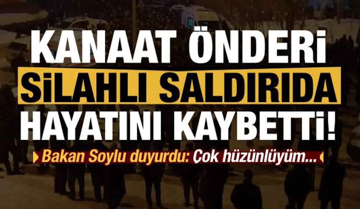 Kanaat Onderi Seyda Abdulkerim Cevik Silahli Saldirida Olduruldu Guncel Haberleri