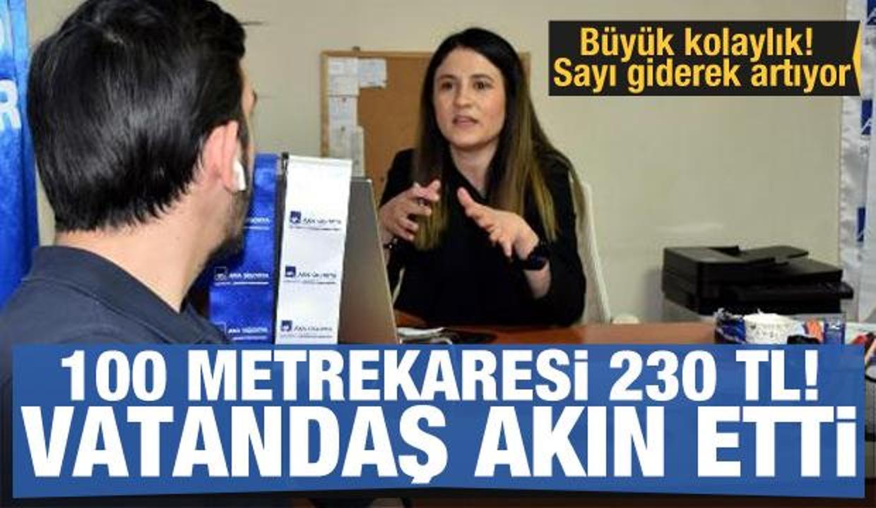 Vatandaş akın etti: 100 metrekaresi 230 TL
