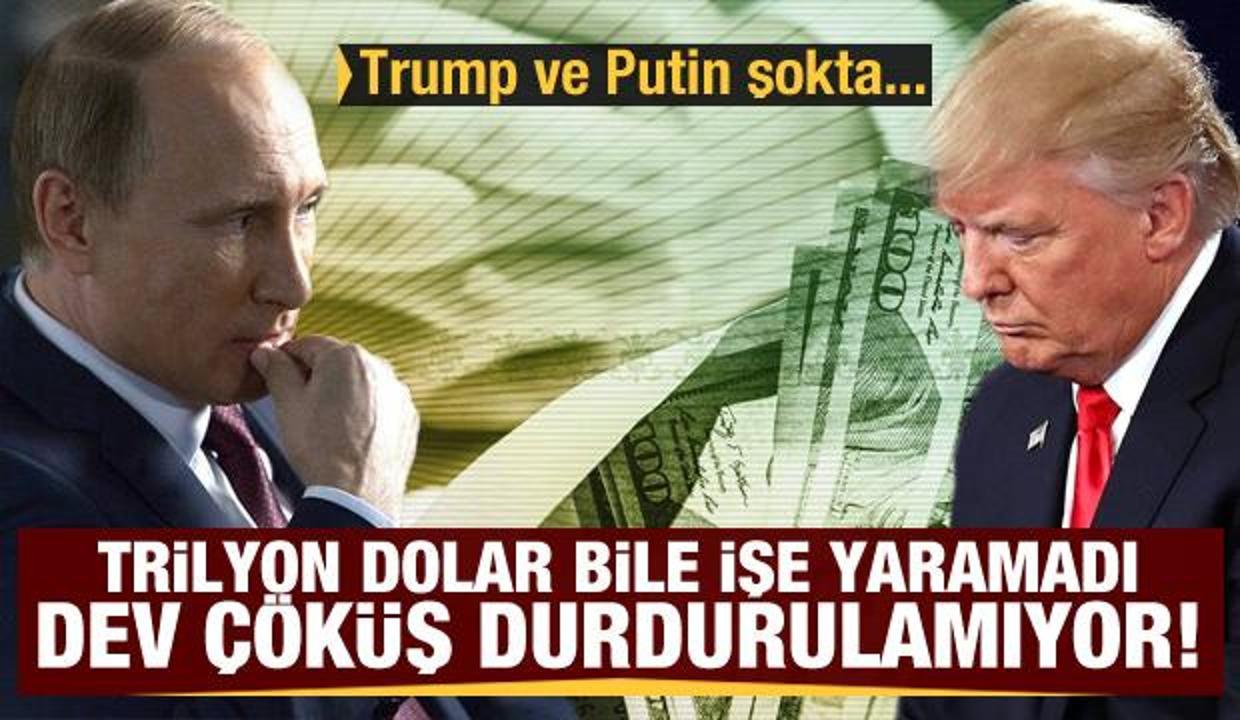 Trilyon dolar bile işe yaramadı! Dev çöküş durdurulamıyor! Trump ve Putin şokta...