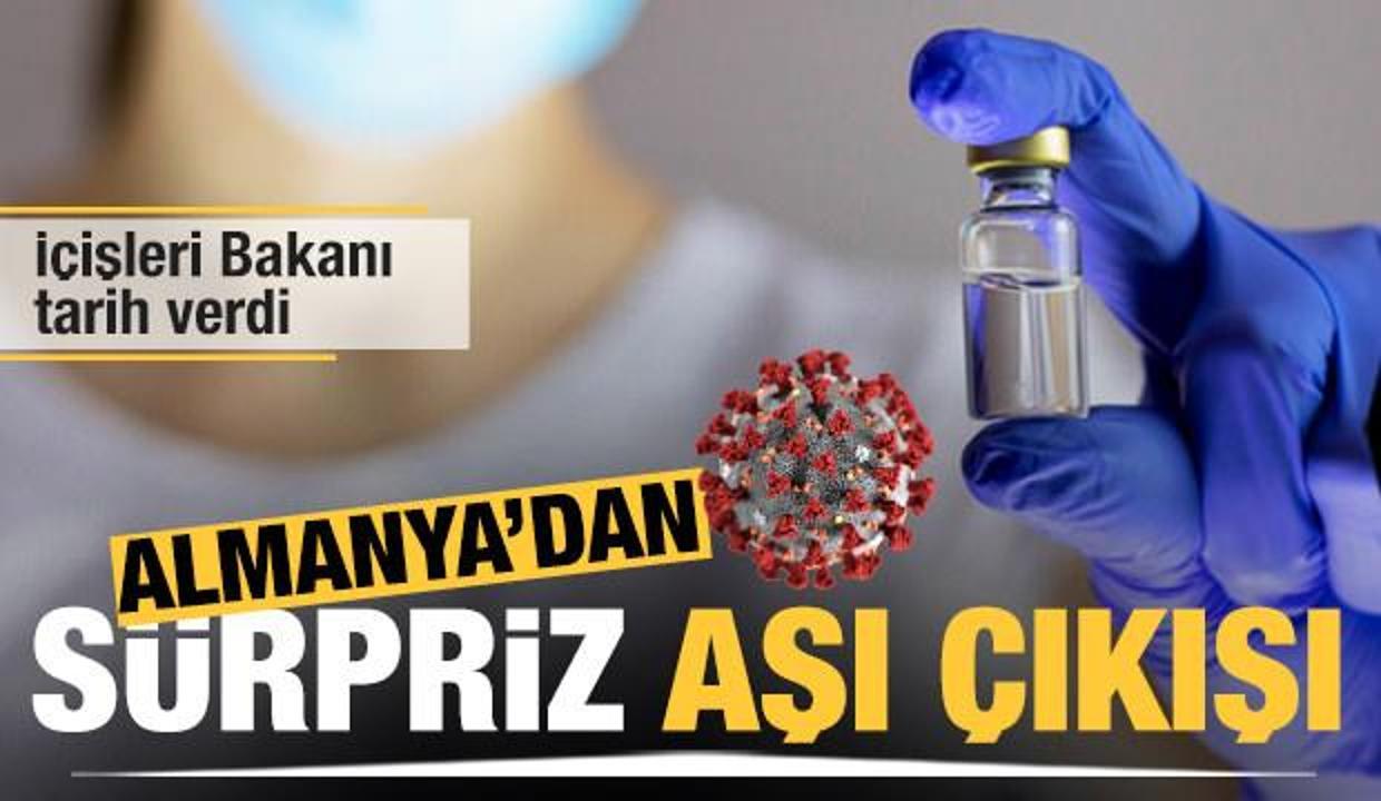 Almanya'dan sürpriz aşı çıkışı