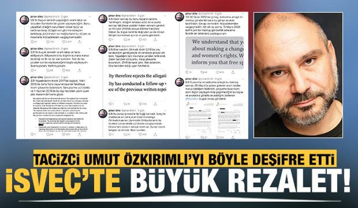Tacizci Umut Özkırımlı'yı böyle deşifre etti! İsveç'te büyük rezalet!