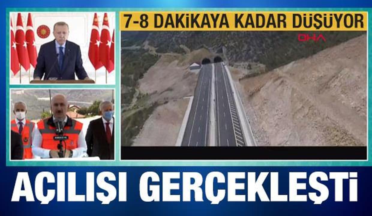 Son dakika: Erdoğan açılışını yaptı! Yarım saatten 7 dakikaya iniyor