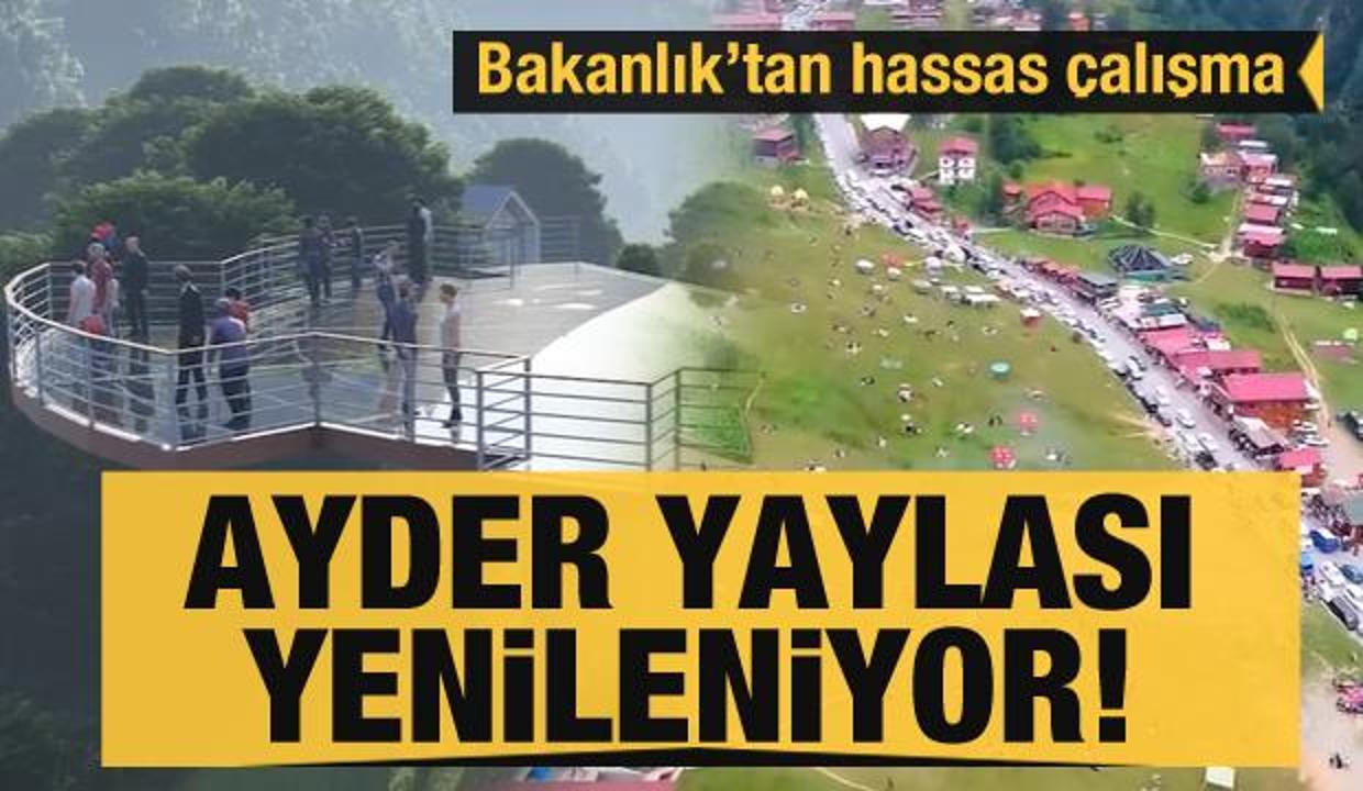 Dünyaca ünlü Ayder Yaylası doğal güzelliği korunarak yenileniyor