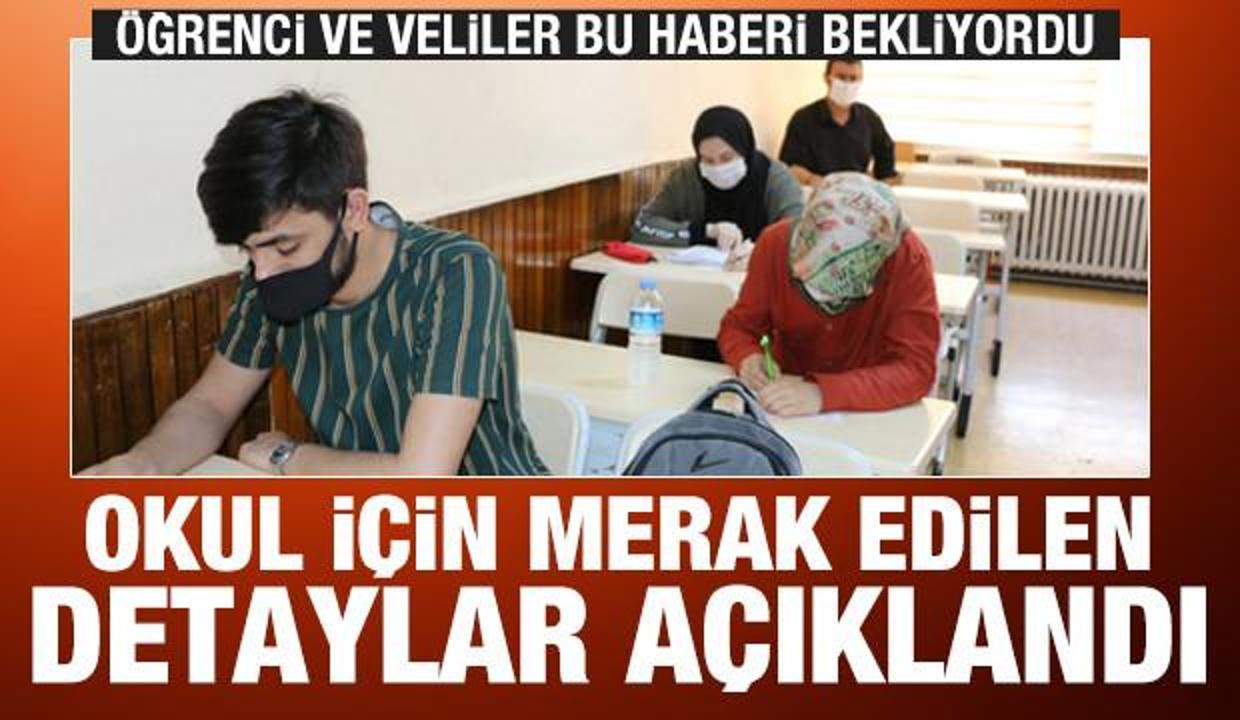Ve başladı son dakika! Okullarla ilgili merak edilen detaylar açıklandı