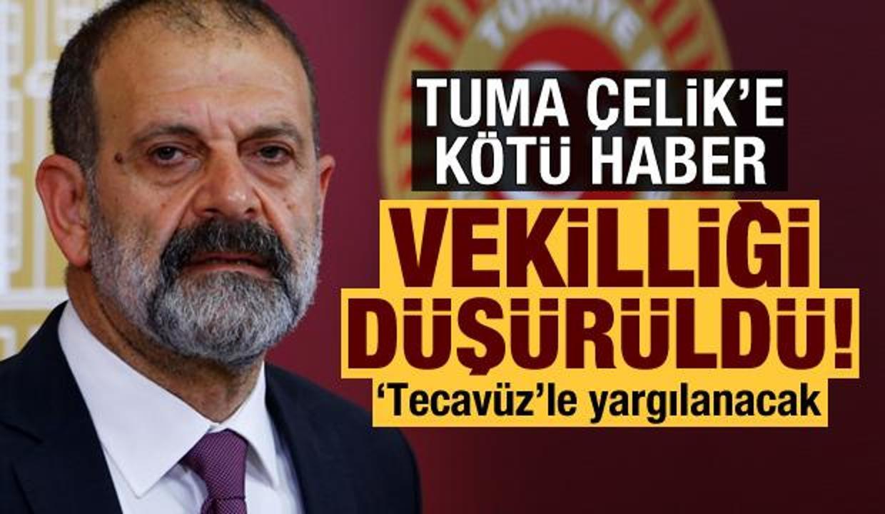 Tuma Çelik'e kötü haber'! Dokunulmazlığı kaldırıldı