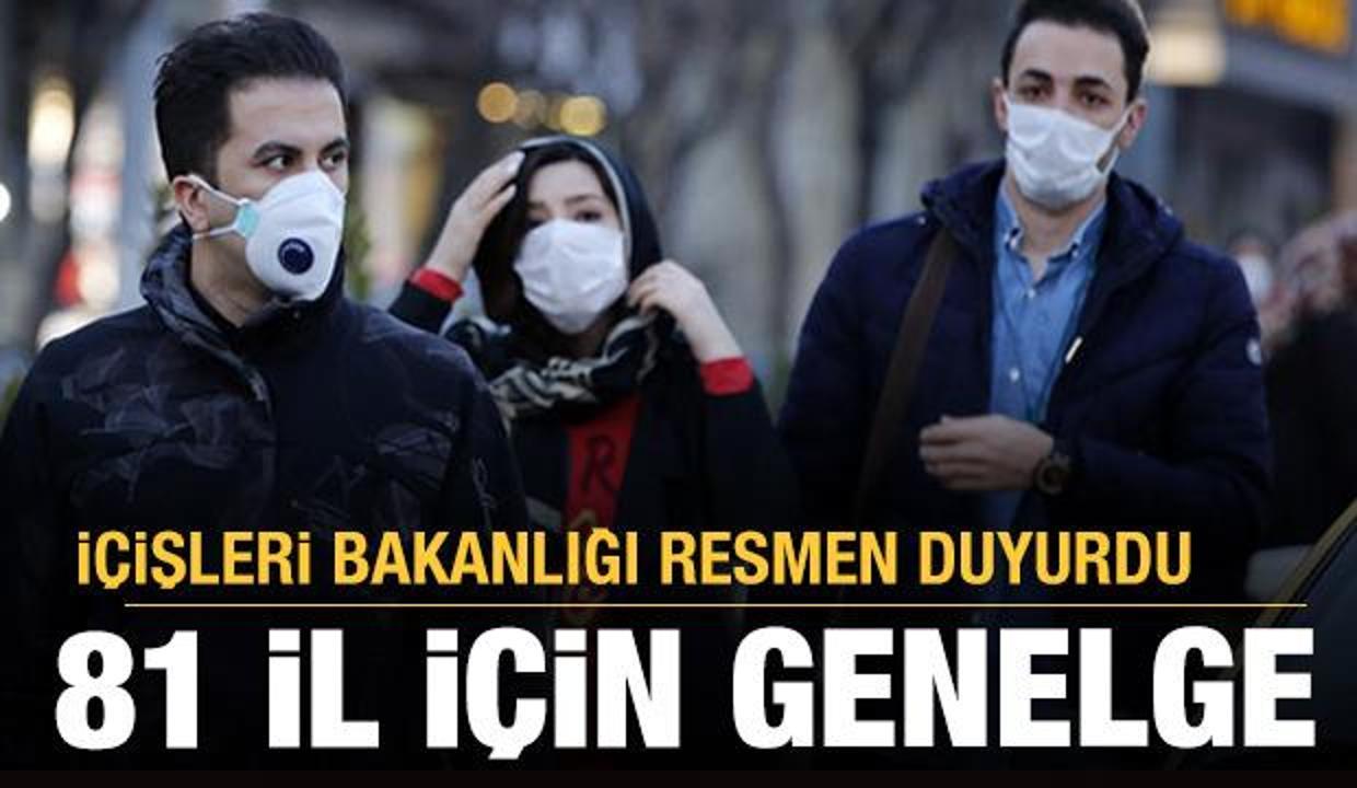 İçişleri Bakanlığı'ndan 81 il için son dakika genelgesi