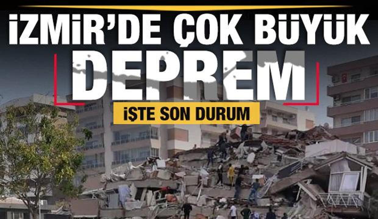 izmir de cok siddetli deprem aci haberler geliyor son dakika aciklamalari guncel haberleri