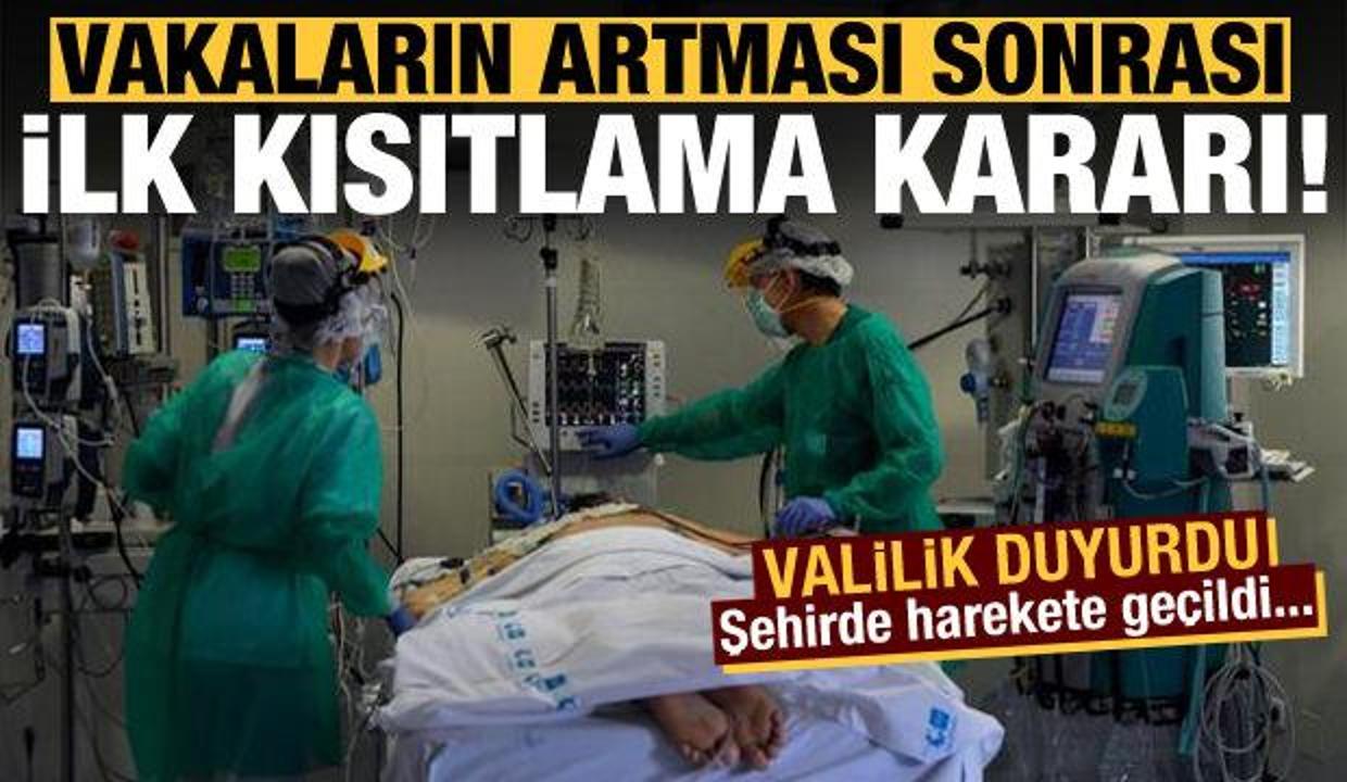 Ve ilk hamle o ilimizden geldi! Kritik kısıtlama kararları...