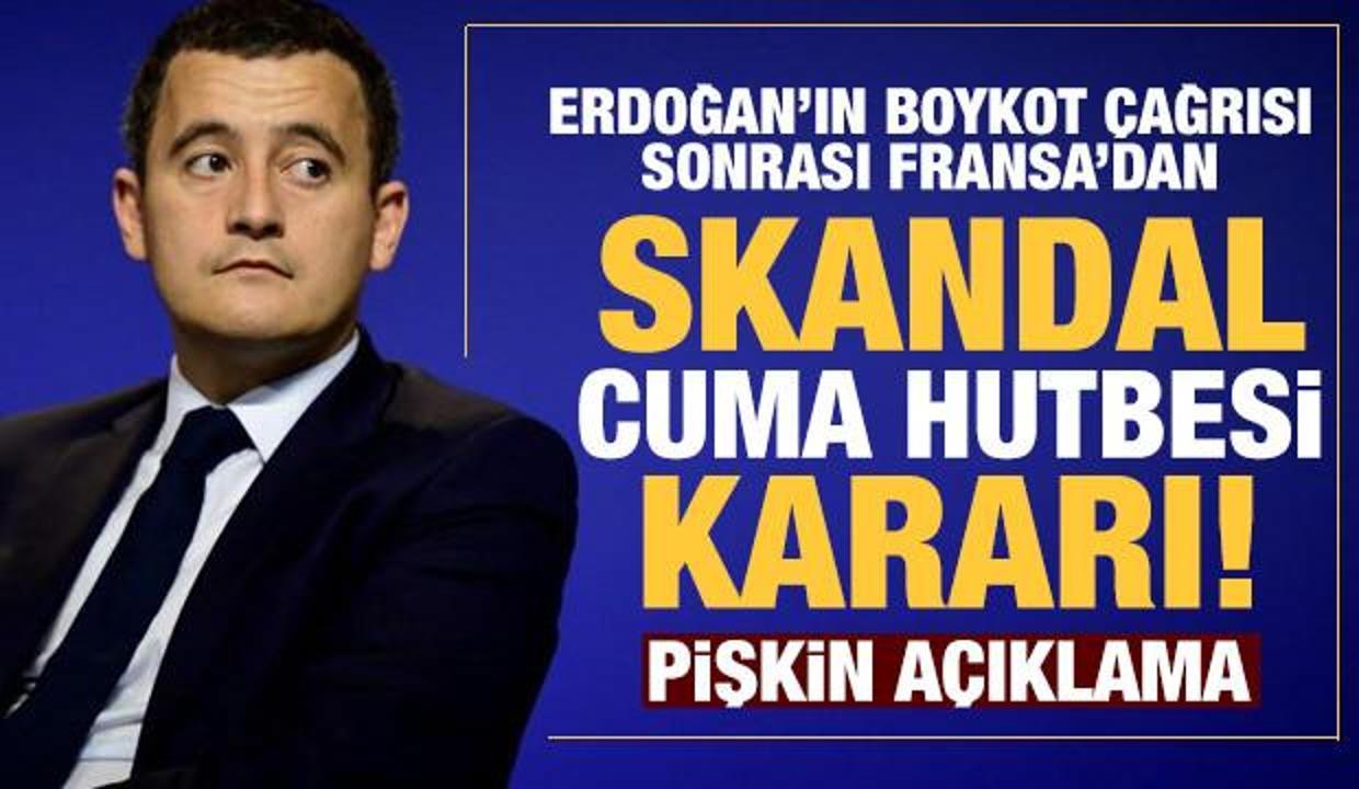 Tepkiler sonrası Fransa'dan pişkin açıklama! Skandal cuma hutbesi kararı