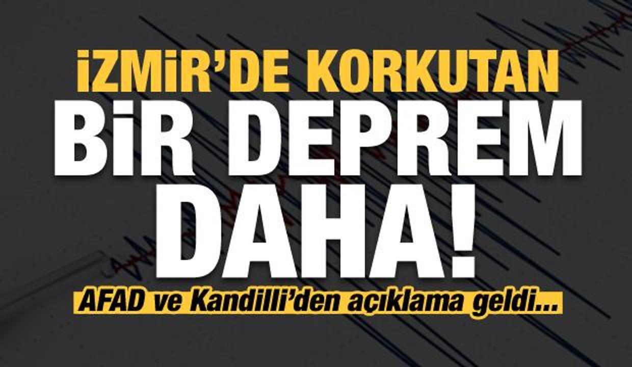 izmir de bir korkutan deprem daha guncel haberleri