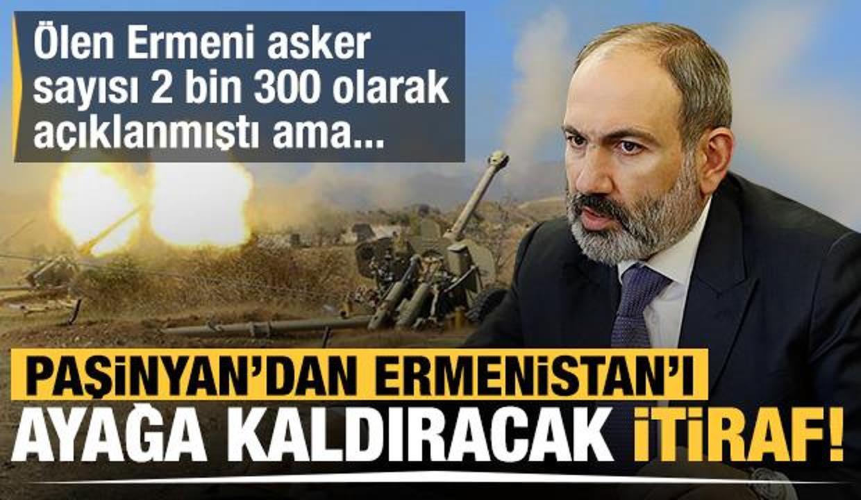 Paşinyan'dan ülkeyi ayağa kaldıracak itiraf! Ölen Ermeni asker sayısı 2 bin 300 biliniyordu