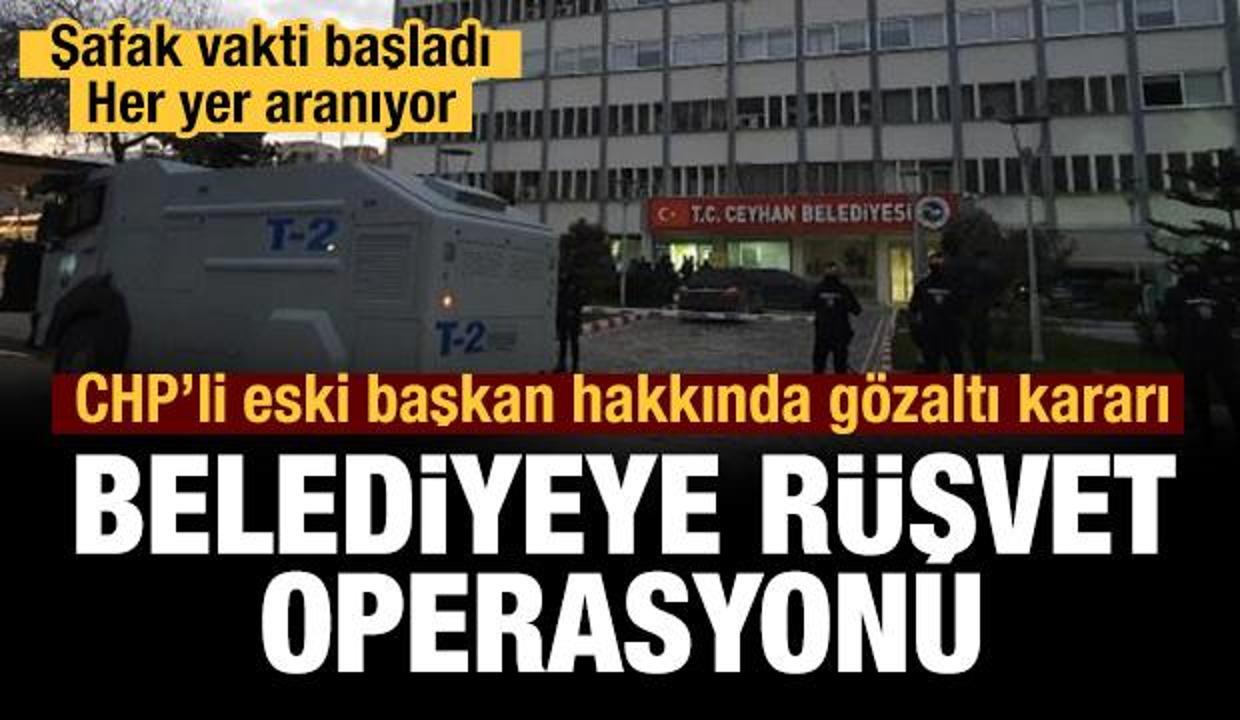 Ceyhan Belediyesi�ne rüşvet operasyonu GÜNCEL Haberleri