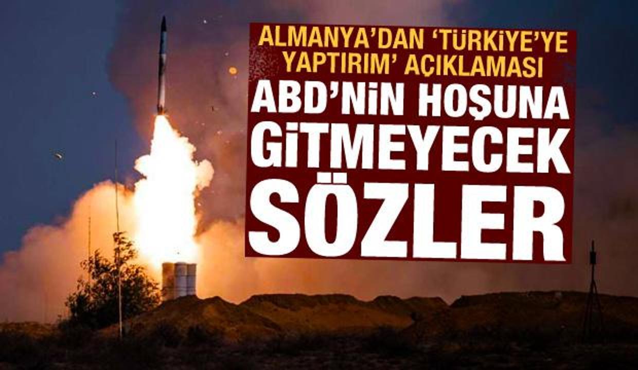 Almanya'dan 'Türkiye'ye yaptırım' açıklaması! ABD'ye açık ve net mesaj