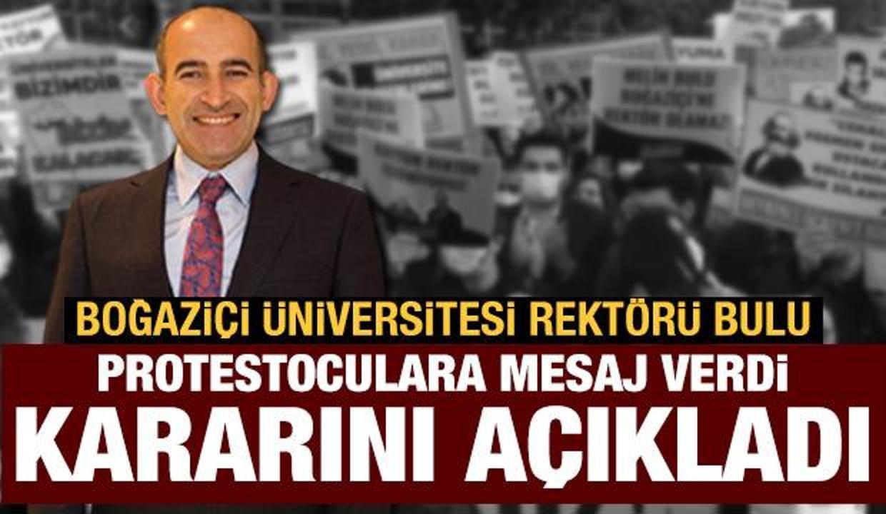 Boğaziçi Üniversitesi Rektörü Melih Bulu: Zaman içinde beni takdir edecekler