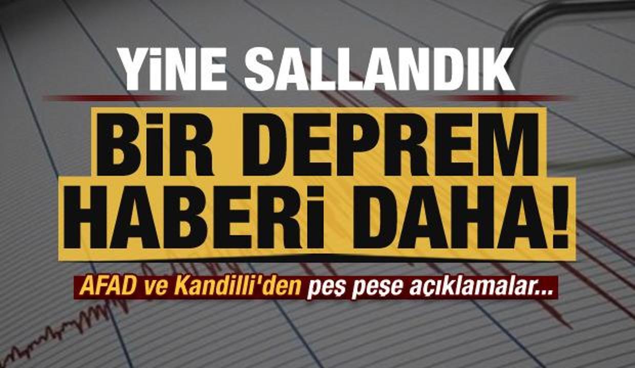 Denizli'de korkutan deprem! AFAD ve Kandilli'den peş peşe açıklamalar...