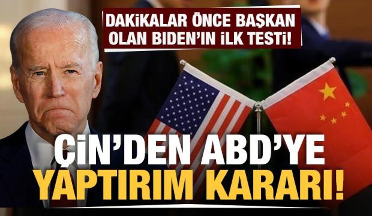 Son Dakika: Çin'den ABD'ye yaptırım kararı