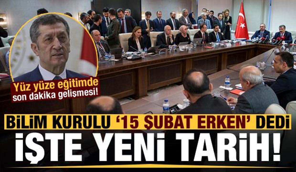 Yüz yüze eğitimde son dakika gelişmesi! Bilim Kurulu 15 Şubat'ı erken buldu, işte yeni tarih...