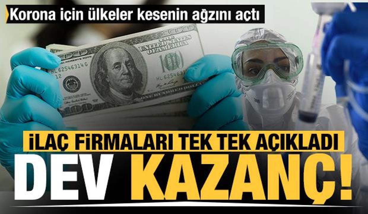Salgın ilaç devlerine milyarlarca dolar kazandırdı