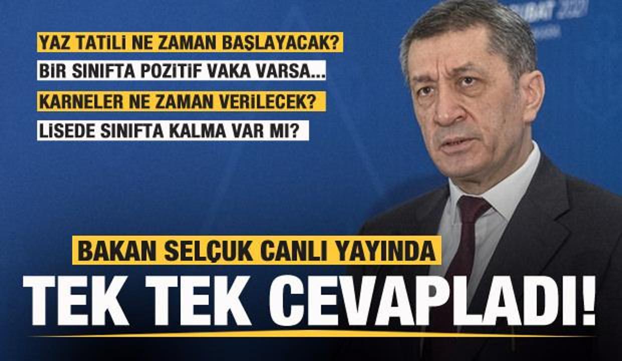 milli egitim bakani ziya selcuk tan yuz yuze egitim ve tatil duyurusu tarih netlesti egitim haberleri