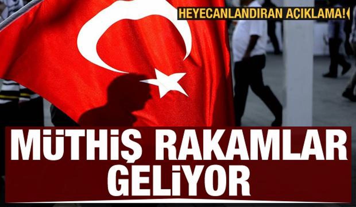 Ekonomide heyecanlandıran açıklama: Müthiş rakamlar geliyor