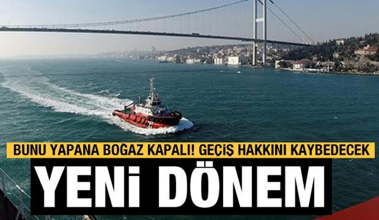 Yükünü yanlış bildiren gemiye boğaz kapalı