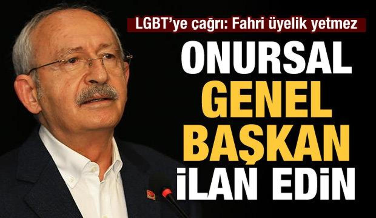 LGBT 'ye çağrı: Kılıçdaroğlu'nu onursal genel başkan ilan edin 