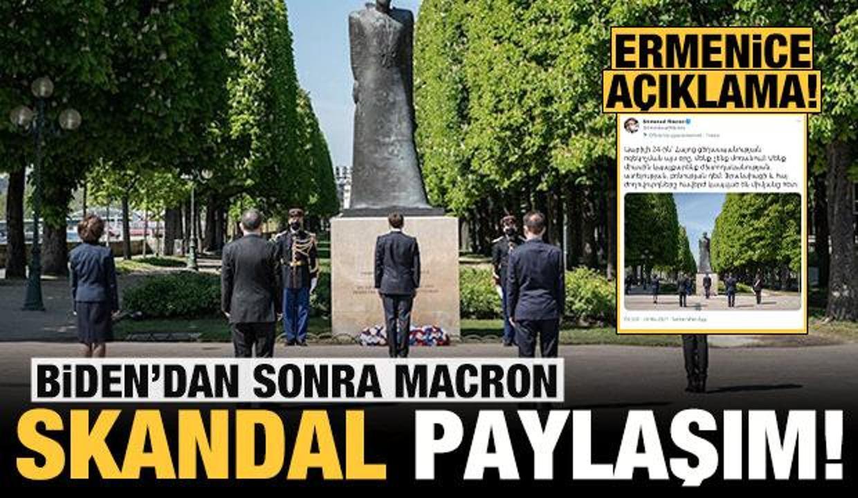Biden'dan sonra şimdi de Macron: Skandal paylaşım!