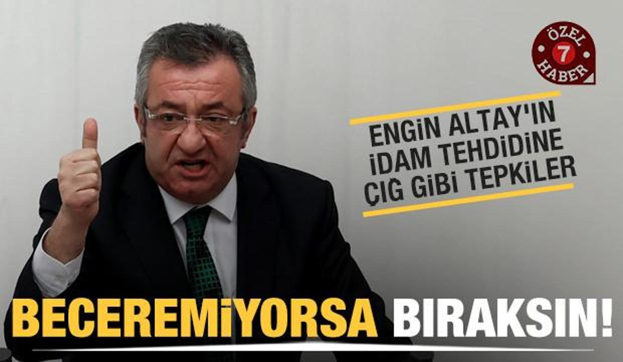 Engin Altay'ın Cumhurbaşkanı Erdoğan'a yönelik sözlerine sert tepkiler