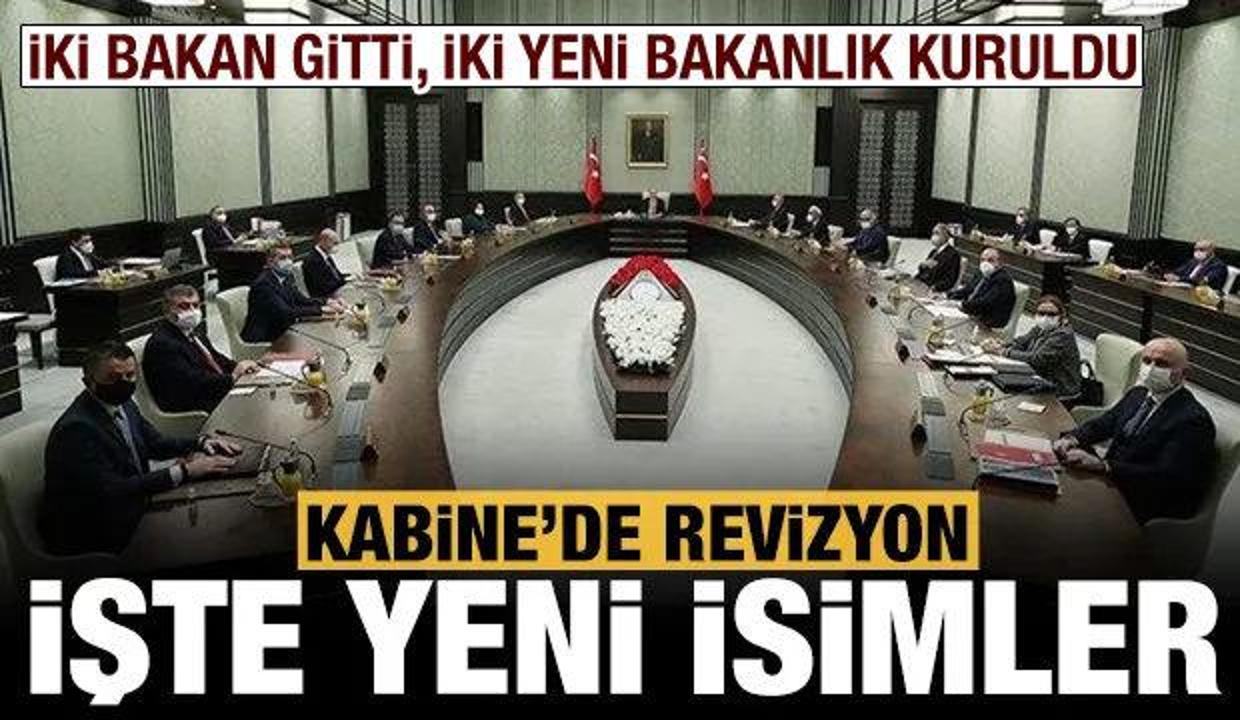 Kabinede revizyon: İki bakan gitti, iki yeni bakanlık kuruldu, 3 yeni bakan atandı