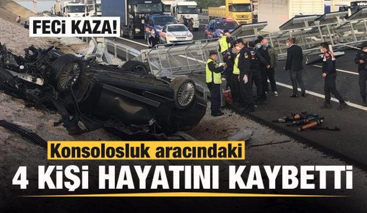 son dakika konsolosluk araci kaza yapti 4 kisi hayatini kaybetti guncel haberleri