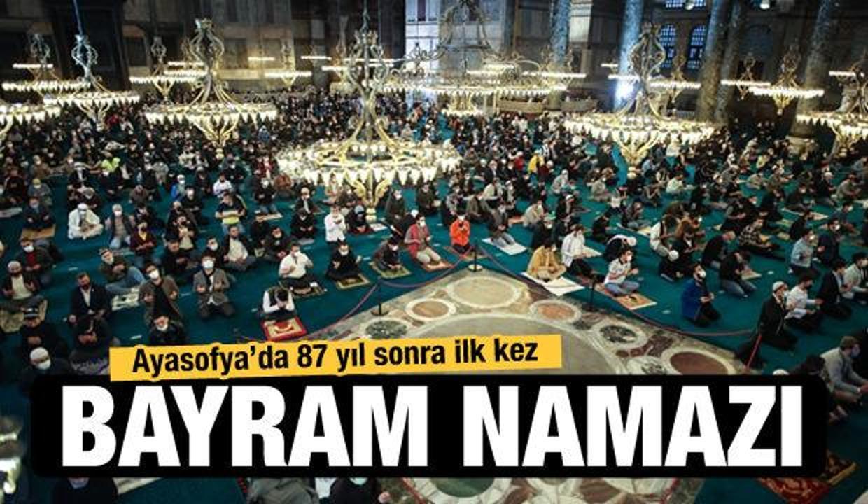 Ayasofya-i Kebir Camii'nde bayram namazı