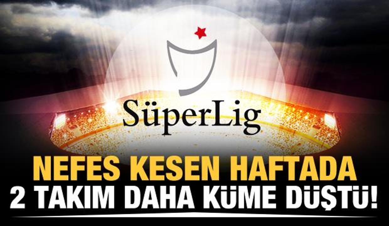 Erzurumspor ve Ankaragücü küme düştü!
