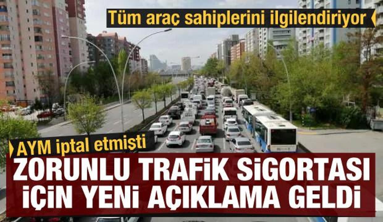 Tüm araç sahiplerini ilgilendiriyor! Zorunlu trafik sigortası için yeni açıklama geldi