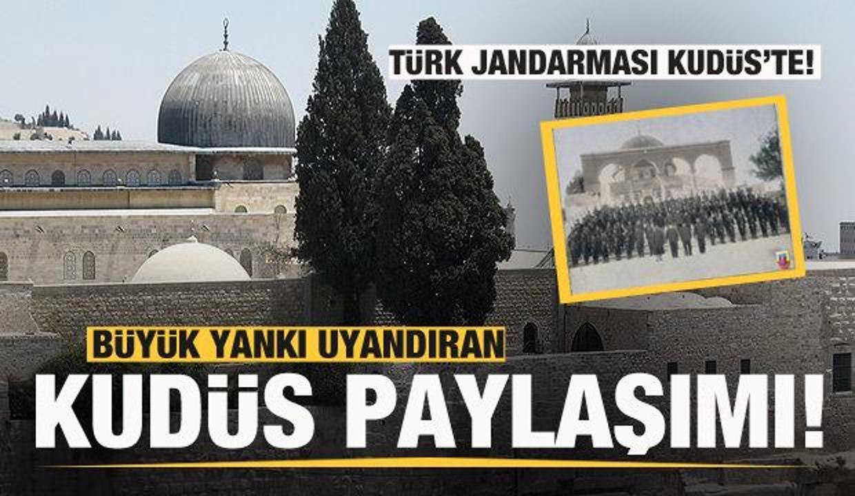 Türk Jandarması Kudüs'te! Büyük yankı uyandıran paylaşım!
