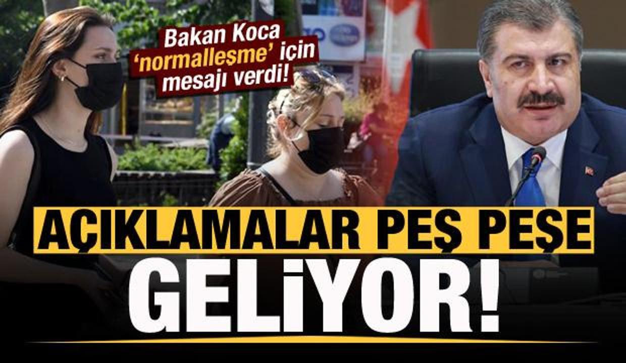 Bakan Koca normalleşme için mesajı verdi! 81 ilden açıklamalar peş peşe geliyor...