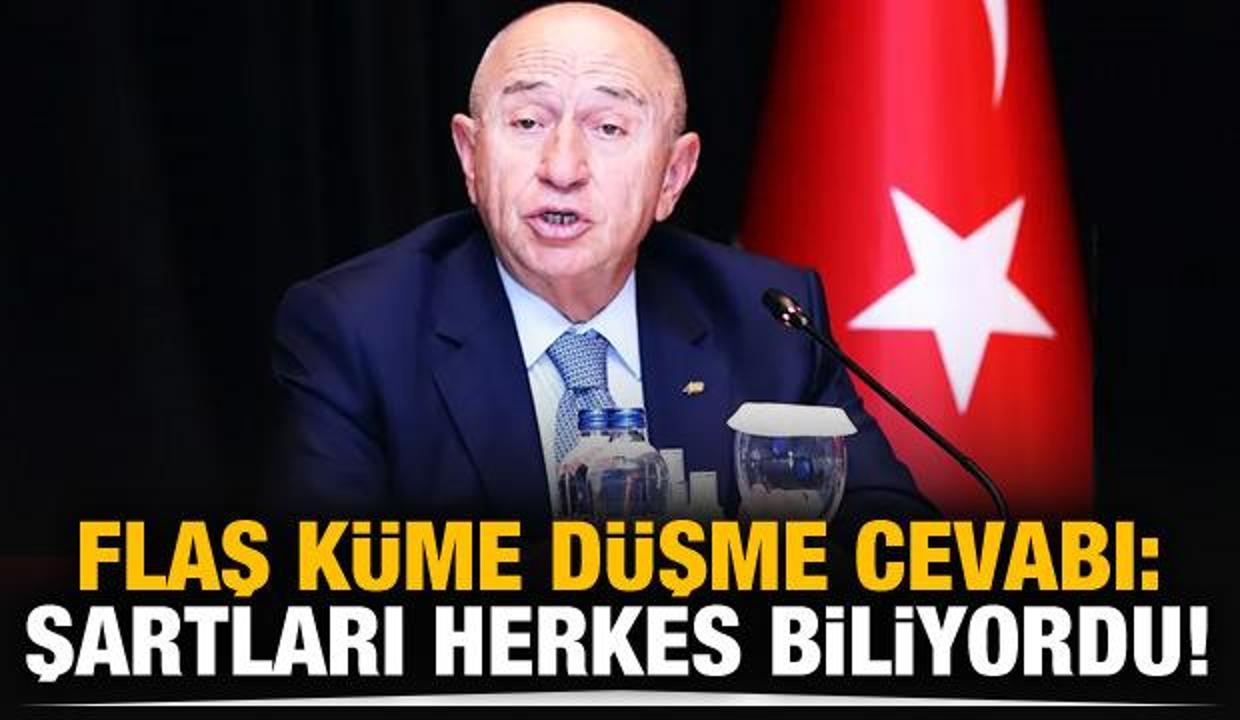TFF Başkanı'ndan flaş 'küme düşme' açıklaması!