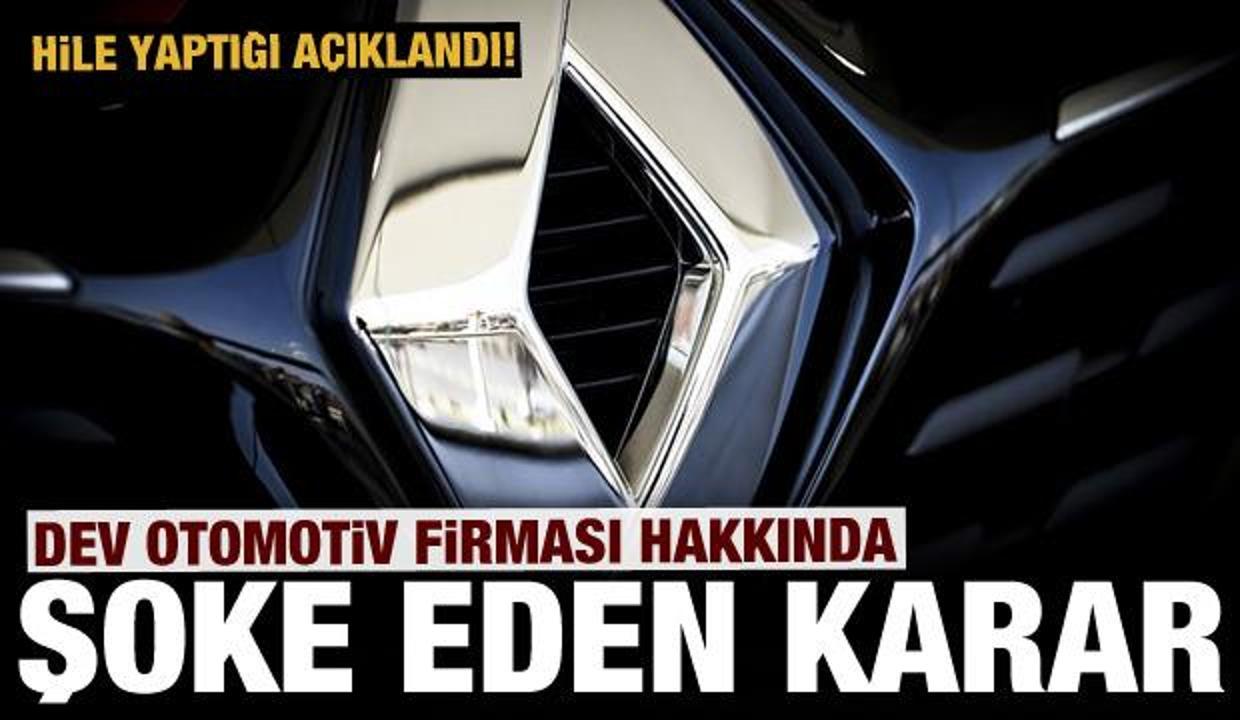 Renault'a büyük şok: Hile yaptığı ortaya çıktı!