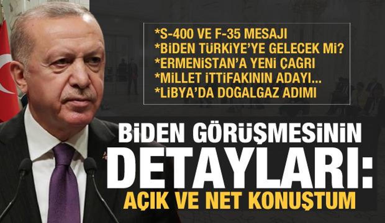 Biden görüşmesi sonrası Erdoğan'dan son dakika S-400 ve F-35 açıklaması