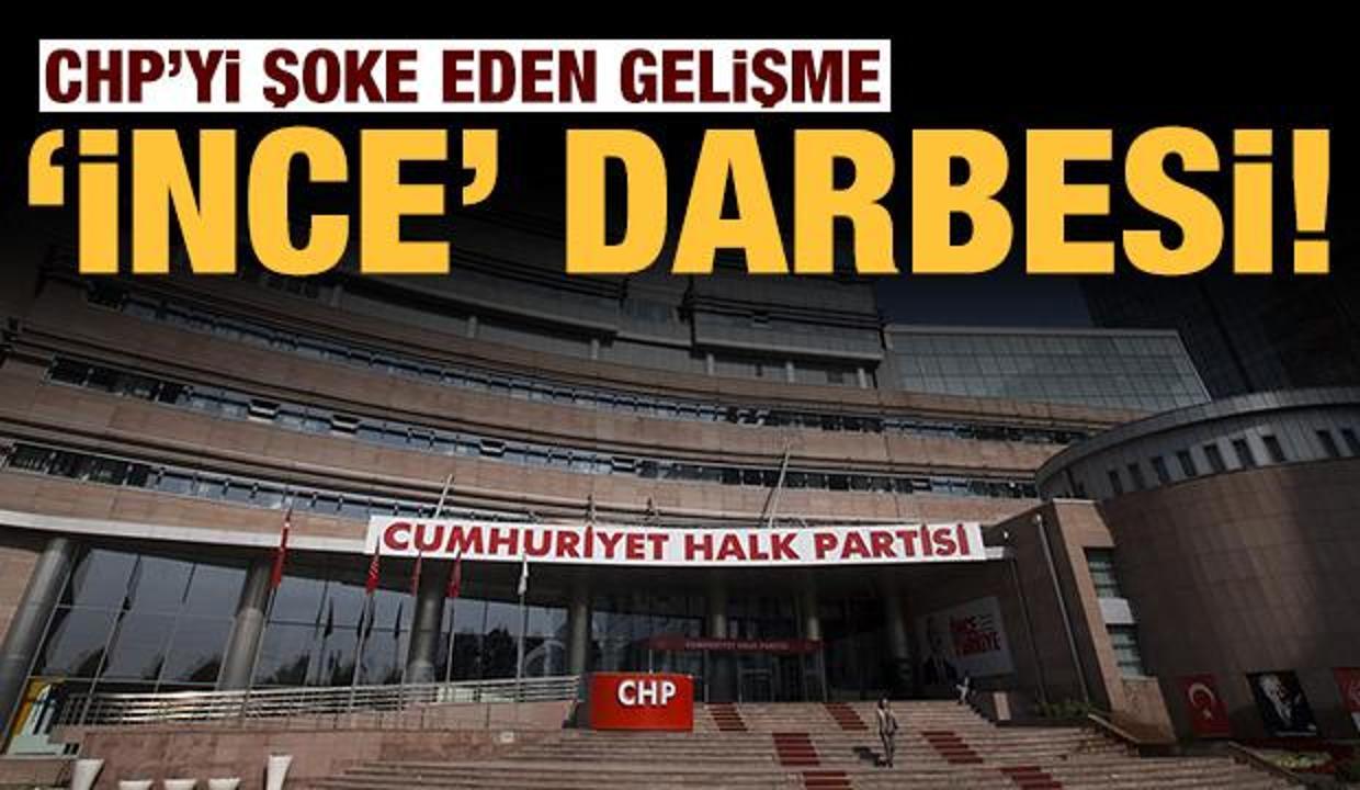 CHP'ye 'İnce' darbesi!