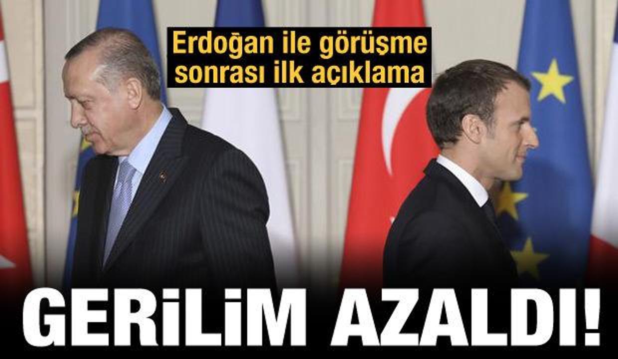 Macron'dan görüşme sonrası ilk açıklama: Gerilim azaldı!