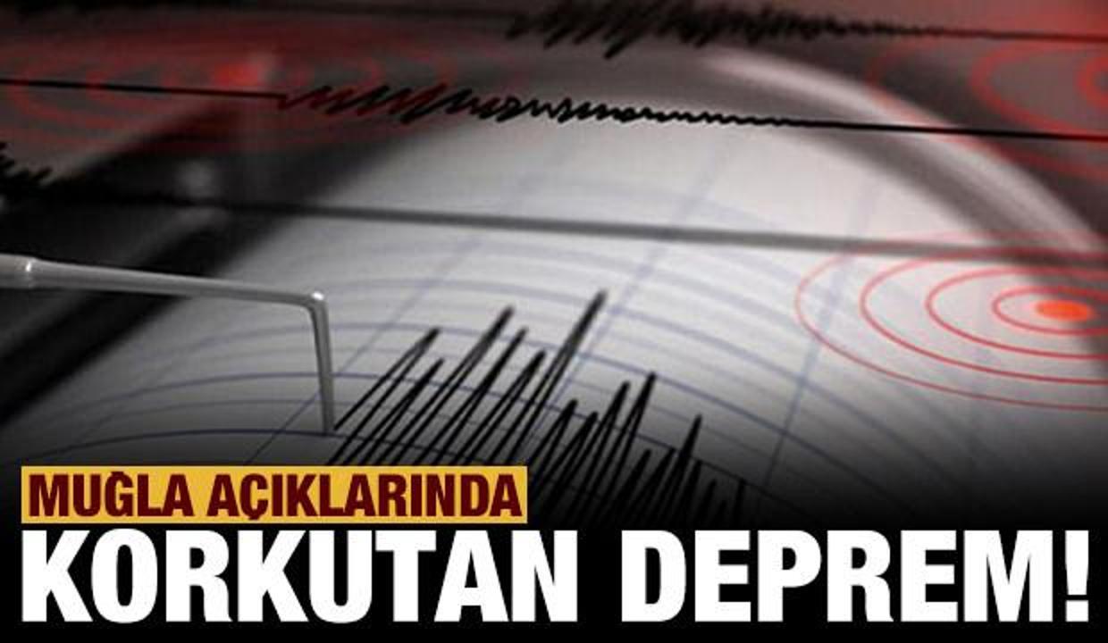 Son dakika: Muğla'da 5.3 büyüklüğünde deprem!